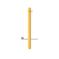 サンポール ピラー スチール製 FPA-8U-F01(Y) 1本（直送品）