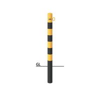 サンポール ピラー スチール製 FPA-8U-F01(YB) 1本（直送品）