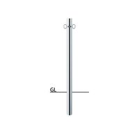 サンポール ピラー ステンレス製 PA-7U-F11 1本（直送品）