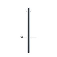 サンポール ピラー ステンレス製 PA-8U4-F11 1本（直送品）