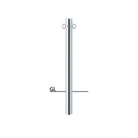 サンポール ピラー ステンレス製 PA-8U-F11 1本（直送品）