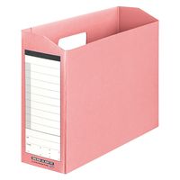 プラス ボックスファイル ダンボックス A4ヨコ横 ピンク FLー021BF 87325 1冊（直送品）