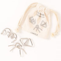 【LAKOLE/ラコレ】 知恵の輪3点セット