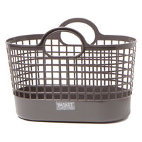 やわらかランドリーバスケット（S） チャコール LAKOLE/ラコレ
