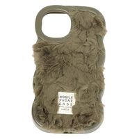 【LAKOLE/ラコレ】 ふわふわウェーブスタンドiPhoneケース【 iPhone12/12PRO】