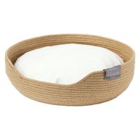 バスケットペットベッド（S） ナチュラル LAKOLE/ラコレ