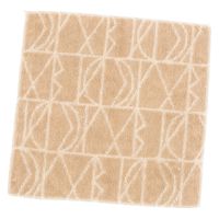 【LAKOLE/ラコレ】 今治産ハンドタオル（パターン） ピンクベージュ