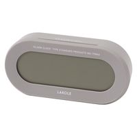 オーバルデジタル時計 グレー LAKOLE/ラコレ