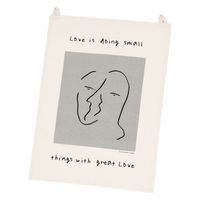 ファブリックポスター（ヒト） グレー LAKOLE/ラコレ