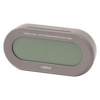 【LAKOLE/ラコレ】 オーバルデジタル時計 チャコール