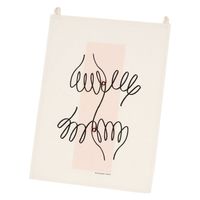 ファブリックポスター（ヒト） ピンク LAKOLE/ラコレ