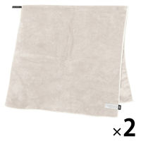 【LAKOLE/ラコレ】 クイックドライバスタオル アイボリー 1セット（1枚×2）