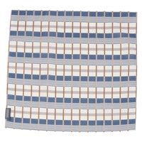 コットンプリントハンカチ（チェック） ブルー 1セット（1枚×2） LAKOLE/ラコレ