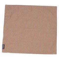コットンプリントハンカチ（ストライプ） オレンジ 1セット（1枚×2） LAKOLE/ラコレ