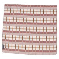 コットンプリントハンカチ（チェック） レッド 1セット（1枚×2） LAKOLE/ラコレ