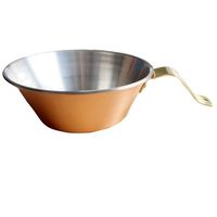 WTS 銅製シェラカップ 赤銅仕上げ ラージ JT-SK2111B 1個（直送品）