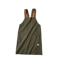 クロダルマ 肩掛けエプロン ダークグリーン フリー DG904-81-F 1枚