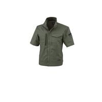 ジーベック エコTCストレッチ半袖ブルゾン 1771ー62ーSS アーミーグリーン 1771 1着（直送品）