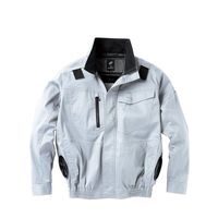 クロダルマ エアセンサー ハーネス対応長袖ジャンパー シルバー ファンバッテリーセット 5L 258861-40-5L-KS100 1SET（直送品）