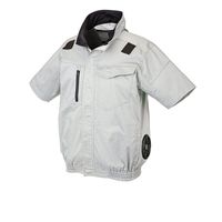 クロダルマ エアセンサー ハーネス対応半袖ジャンパー シルバー 4L 268861-40-4L 1枚（直送品）