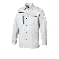 クロダルマ 長袖シャツ シルバー L 25684-40-L 1枚（直送品）