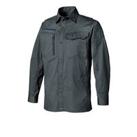 クロダルマ 長袖シャツ チャコールグレー L 25684-48-L 1枚（直送品）