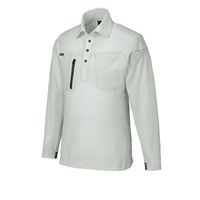 クロダルマ 長袖ポロシャツ シルバー 6L 25686-40-6L 1枚（直送品）