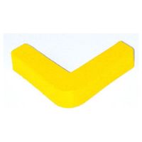 信栄物産 コーナーガード業務用穴あけタイプ35×35 レモンイエロー CHRLY-P 1セット(4台)（直送品）