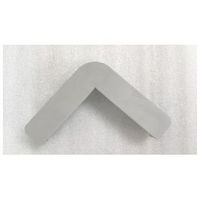 信栄物産 コーナーガード業務用穴あけタイプ90×90 グレー CHGG-P 1セット(4台)（直送品）