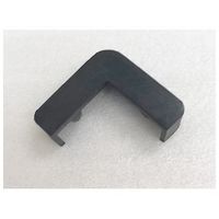 信栄物産 コーナーガード業務用穴あけタイプ90×90 黒 CHGBK-P 1セット(4台)（直送品）