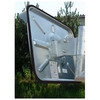 信栄物産 ステンレスカーブミラー大型 黒色 カスタム CS68H-BK 1台（直送品）