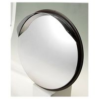 信栄物産 ステンレスミラー丸型Sー1/3/4 茶枠 S-1BR 1台（直送品）