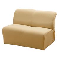 フィビアンテキスタイル グ~ンと伸びるフィット式ソファカバー 肘無し 3人掛用 ベージュ a3035210 1枚