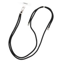 【LAKOLE/ラコレ】 シンプルマルチスマホストラップ ブラック