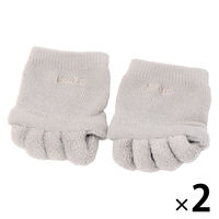 （RELAX）足指セパレートソックス グレー 1セット（2組） LAKOLE/ラコレ