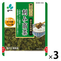 刻み高菜 かつお節＆いわし節Wエキス 90g 1セット（1個×3）新進 漬物 ごはんのお供