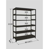 サカエ ラークラック(ブラック/150kg/高さ2100/単体) RLK-2516 1台（直送品）