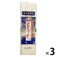長崎県特産 島原の光 手延べ素麺 50g×6束 1セット（1個×3）小林甚製麺 北野エース