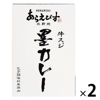 北新地あらえびす 牛スジ墨カレー 化学調味料無添加 180g 1セット（1個×2）キャニオン・スパイス レトルト 北野エース