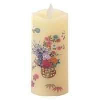 カメヤマ LEDキャンドル いろはあかりS 花籠 S7687-00-30 1個（直送品）