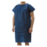 アイテックス 検査用ガウン(かぶり・濃紺) 24985902 AEXG-L(10マイX10フクロ) 1箱(10枚入x10袋)（直送品）