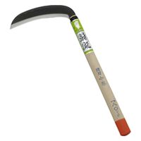 福井 銀翁流 #145 中厚両刃鎌 鋼付 180 丸 1本（直送品）