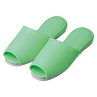 日紅商事 スリッパ(ヘリンボン・前開き)大人用 24359103 グリーン NB5003(20ソクイリ) 1組(20入) 24359102（直送品）