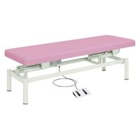【軒先渡し】高田ベッド 電動診察台(電動ハイローベッド) 25353601 ビニルレザーピンク TB-912(W60XL190CM) 1台（直送品）