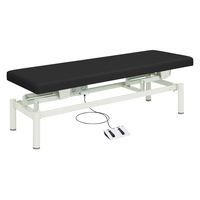 【軒先渡し】高田ベッド 電動診察台(電動ハイローベッド) 25353601 ビニルレザー黒 TB-912(W60XL190CM) 1台（直送品）