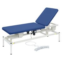 【軒先渡し】高田ベッド 2M電動リモス 25298100 ビニルレザーメディブルー TB-1516(60X180CM) 1台（直送品）