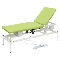 【軒先渡し】高田ベッド 2M電動リモス 25298100 ビニルレザーライムグリーン TB-1516(60X180CM) 1台（直送品）