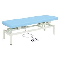 【軒先渡し】高田ベッド 電動診察台(電動ハイローベッド) 25353600 ビニルレザースカイブルー TB-912(W60XL180CM) 1台（直送品）