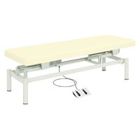 【軒先渡し】高田ベッド 電動診察台(電動ハイローベッド) 25353601 ビニルレザークリーム TB-912(W60XL190CM) 1台（直送品）