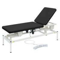 【軒先渡し】高田ベッド 2M電動リモス 25298100 ビニルレザー黒 TB-1516(60X180CM) 1台（直送品）